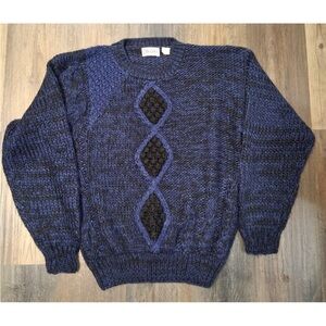 Vintage Chunky Loose Knit Sweater Size Large Cozy Knit ‎ Grandpa Grunge 90s